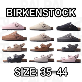 Birkenstock Londres elegante e confortável sapatos de couro camuça-5580  