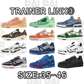 Louis Vuitton LV Treinador Cristal Lace-up Sapatilhas baixas-5589  