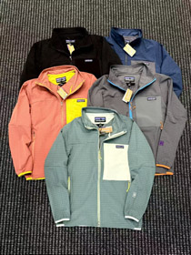 Patagonia Techface jaqueta de colar com cores contrastantes-5603  