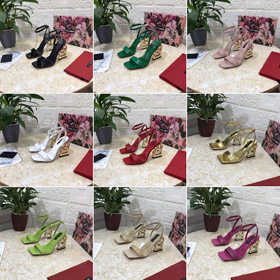 Dolce & Gabbana (DG) popular aberto-pé fivela cintura sandálias-5616  