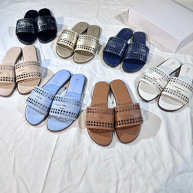 Dior sandálias planas de pé aberto-5618  