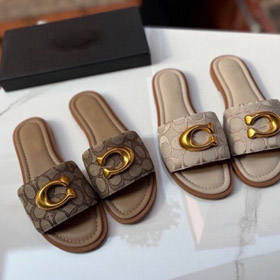 Coach nova tela plana slide sandálias-5620  