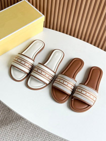 Michael Kors novos slides planos com letras bordadas-5630  