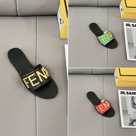 Fendi metal carta antiderrapante sandálias de deslizamento leve-5649  