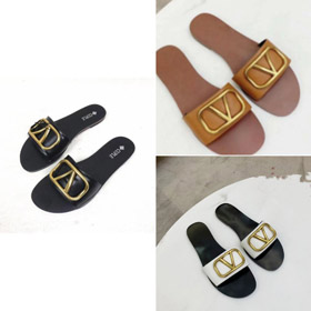 Valentino novo sandálias planas de pé aberto-5658  