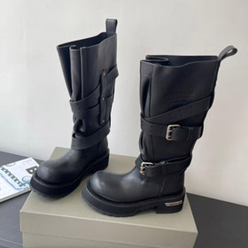 Balenciaga nova plataforma botas de joelho-5698  