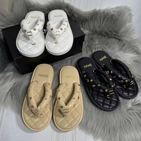 Chanel novo estilo tanga acolchoado plataforma flip-flops-5714  