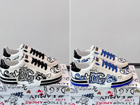 Dolce & Gabbana DG novo estilo graffiti sapatos-5751  