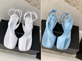 Dries Van Noten novo aberto-pé slingback sapatos de salto alto-5755  