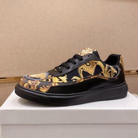 Versace novo impresso e cor-bloqueado moda sapatos casuais-5766  