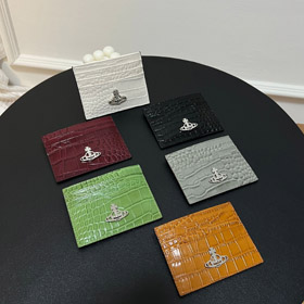 Vivienne Westwood crocodilo-gravado suporte de cartão-5780  