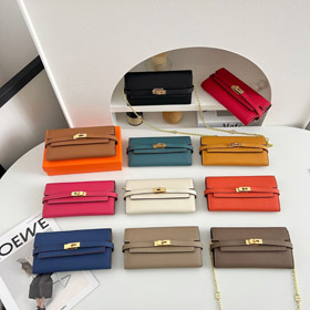 Hermès Kelly longa cadeia bolsa de ombro-5792  