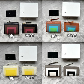 Loewe novo multi-colorido zíper pequena carteira-5798  