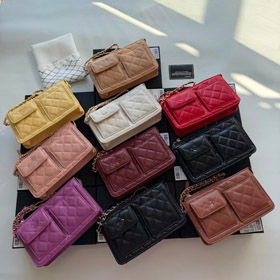 Chanel novo saco de corrente acolchotado com múltiplos bolsos e grande capacidade-5801  