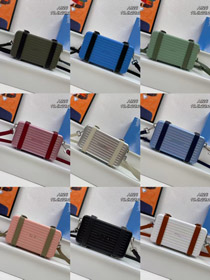 Dior novo alumínio ranurado design de ombro único pequeno saco quadrado-5809  