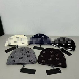 Dolce & Gabbana DG nova coleção all-over jacquard malha quente boneco chapéu-5851  