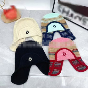 Chanel letra-impressão aquecido chapéu-5854  