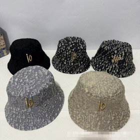 Dior all-over impressão proteção solar balde chapéu-5862  