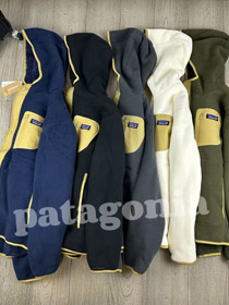 Patagônia casaco de lã com capuz quente com forro de peluche espesso-5890  