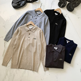 Lacoste solto-ajuste colarinho de malha cardigan-5896  