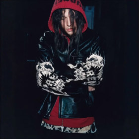 Supremo x Yohji Yamamoto escuro crânio couro jaqueta-5900  