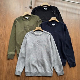 Lacoste clássico logotipo bordado crewneck suéter-5905  