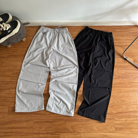 ACG calças de carga de cordão de cabeça reta de perna larga-5917  