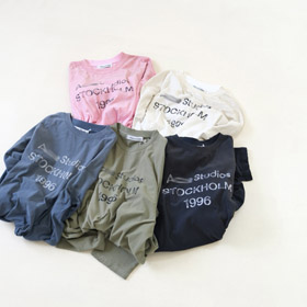 Acne Studios 1996 afligido lavar manga longa camiseta-5934  