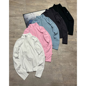 Alo meio-zip camada base yoga top-5940  