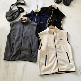 Lacoste fleece forrado colete térmico-5941  