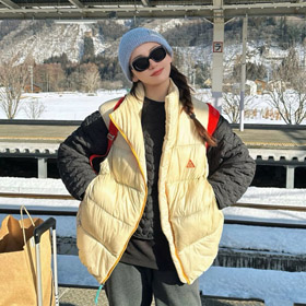 Colete de algodão bloqueado de cor ACG-5953  