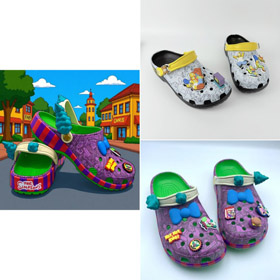 Novo Crocs Os Simpsons Burger Shop clogs-5960  