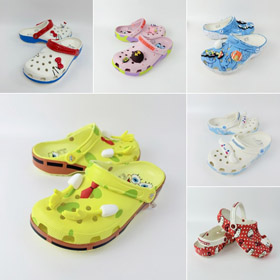 Crocs pai-filho perfurado sandálias de praia-5965  