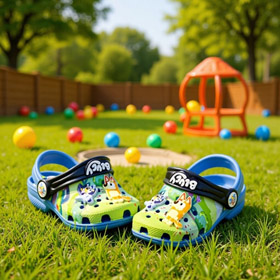 Novo Crocs x Bluey colaboração pai-filho obstruções-5966  