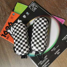 VANS portátil óculos caso de armazenamento com gancho pendurado-5990  