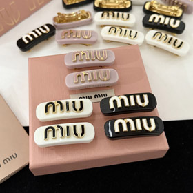 Miu Miu novo clipe de cabelo de esmalte com design de gotejamento-5998  